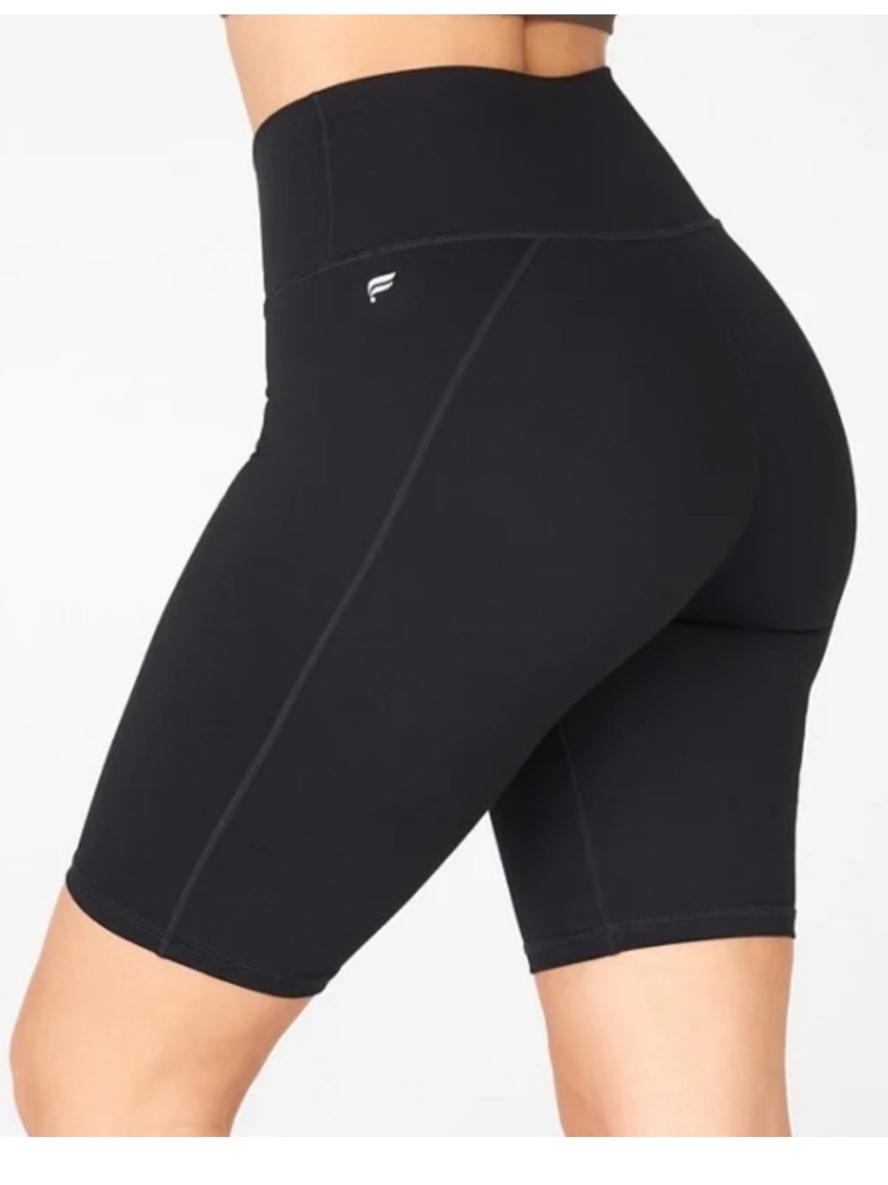 Fabletics High-Waist Bike Shorts - Black